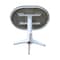 International Concepts Round 36 in Rd Top Ped Table, 12 in Leaf, Bar Ht, White/Heather Gray, 36 W, 48 L, 42.1 in H, Wood K05-36RXT-27B-6B-2 - alternate 5